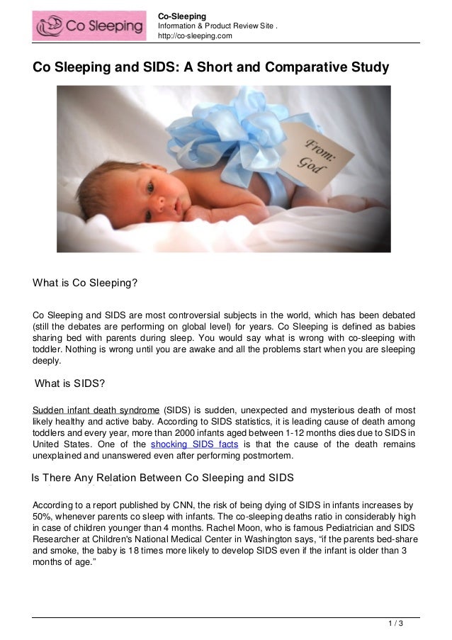 Co sleepingandsids
