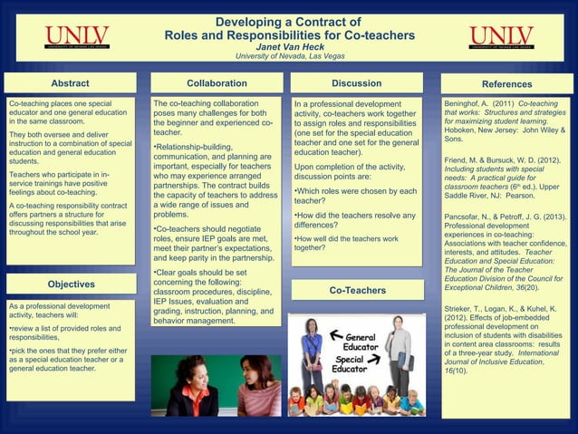Developing a Contract of Roles and Responsibilities for Co-teachers ...