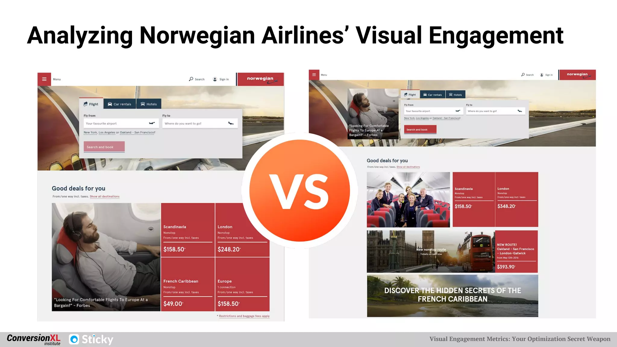 Visual Engagement Metrics: Your Optimization Secret Weapon
Analyzing Norwegian Airlines’ Visual Engagement
 