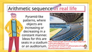 geometric vs arithmetic sequence mathematic 10 | PPTX