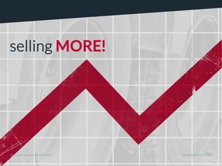 selling MORE!
SELLING SMARTER IN 2017 COMPANY119.COM
 