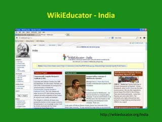 WikiEducator - India




               http://wikieducator.org/India
 