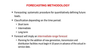 FORECASTING METHODOLOGY
 