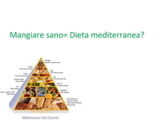 Mangiare sano= Dieta mediterranea? 