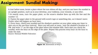 Assignment: Sundial Making!
15
 