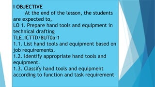 Technical Observation CLASSROOM OBSERVATIONIN TECHNICAL DRAFTING 2.pptx