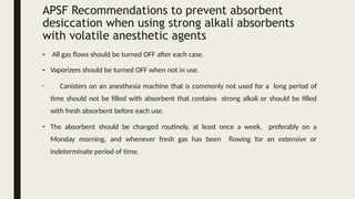 CO2 ABSORPTION SYSTEM in anesthesia.pptx