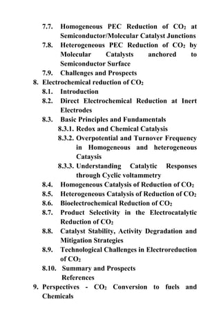 CO2 to fuels and chemicals course material final version | PDF