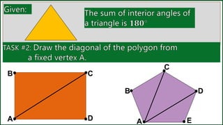 MATHEMATICS 7-SUM OF THE INTERIOR ANGLES | PPTX