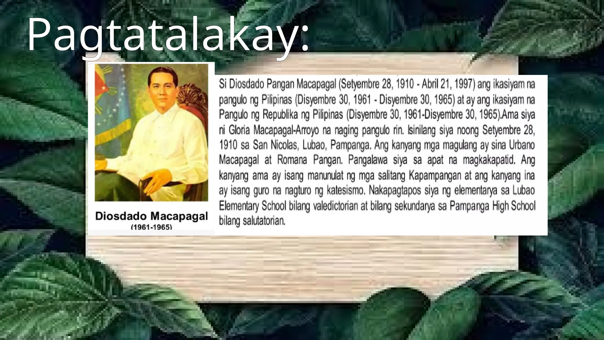 Mga Programa Mga Programang Ipinatupad ng Ibat ibang Pangulo ng Pilipinas | PPTX