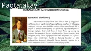Mga Programa Mga Programang Ipinatupad ng Ibat ibang Pangulo ng Pilipinas | PPTX