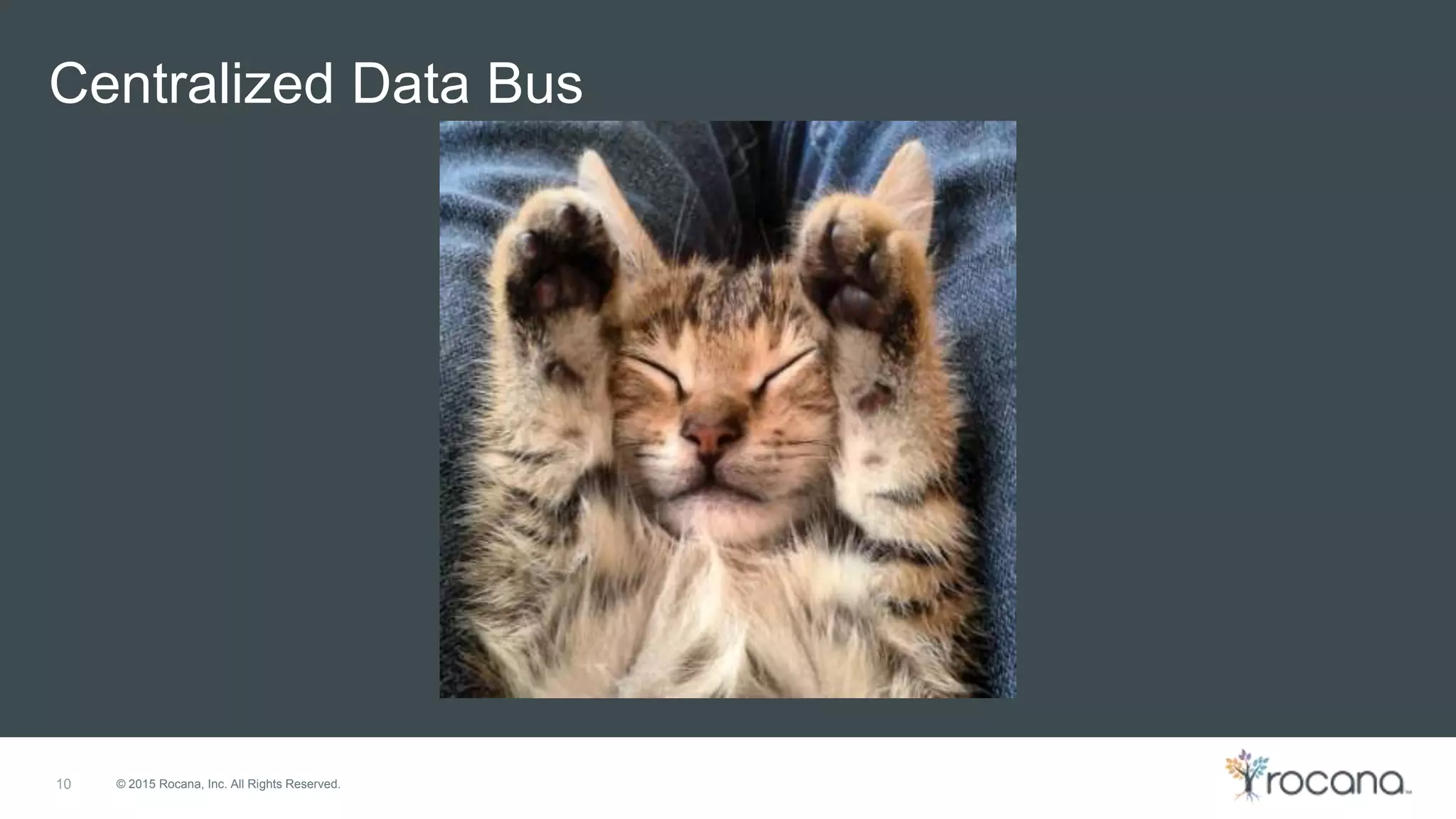 © 2015 Rocana, Inc. All Rights Reserved.10 Centralized Data Bus 