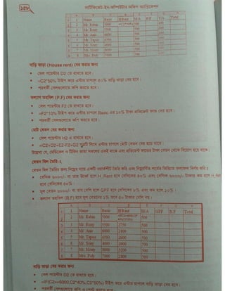 Computer office Application