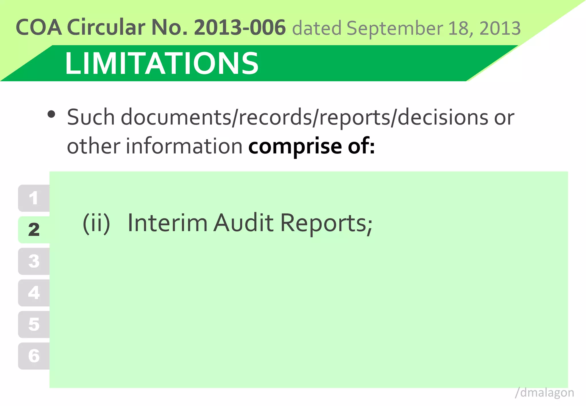 COA Presentation | PPSX | Law