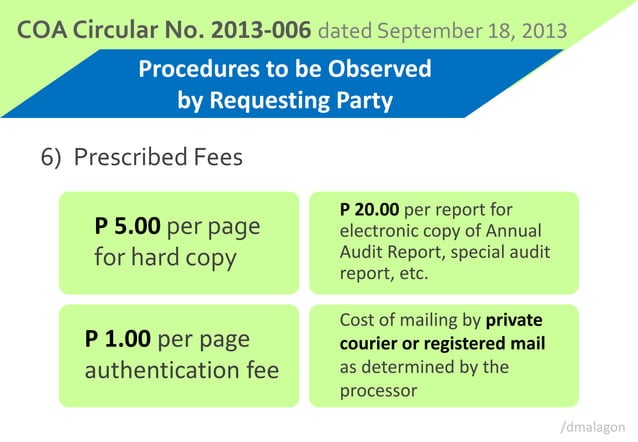 COA Presentation | PPSX | Law