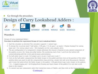  Go through the procedure.
Continued…
 