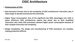 COA-Module - 3 Part 2- Risc and Cisc.pdf