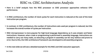 COA-Module - 3 Part 2- Risc and Cisc.pdf