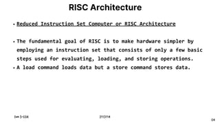 COA-Module - 3 Part 2- Risc and Cisc.pdf