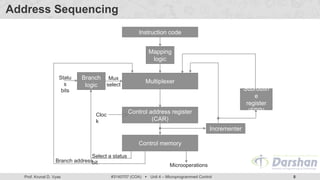 Microprogrammed Control in COA in Computer Engineering | PDF