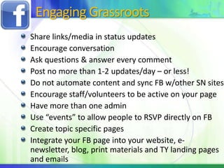Engaging Grasstops
 