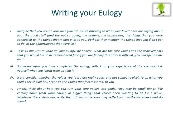 Eulogy essay