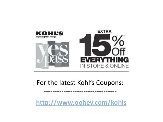 Kohls coupon code february 2019