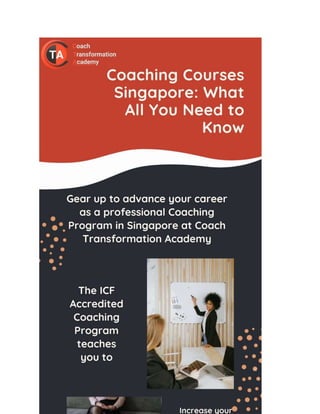 Coaching Courses Singapore What All You Need to Know