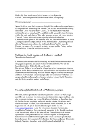 Coaching Mit Orientierungsmustern