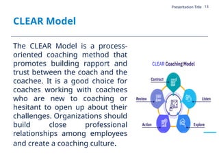 Clear Model Example Comprehensive Business Coaching Models and Techniques for Employee ...