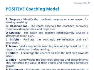 Comprehensive Business Coaching Models and Techniques for Employee ...