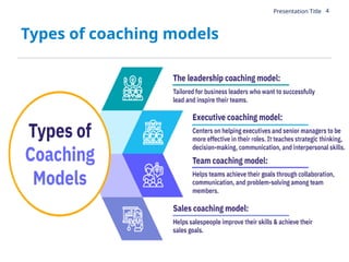 Comprehensive Business Coaching Models and Techniques for Employee ...