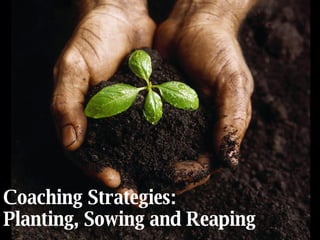 Coaching Strategies: Planting, Sowing and Reaping 