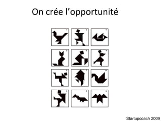 On crée l’opportunité Startupcoach 2009 