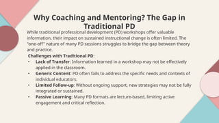 Coaching and Mentoring Educators: Building Instructional Leadership for ...