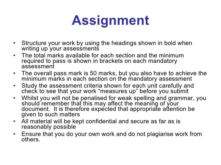 Help with ilm assignments