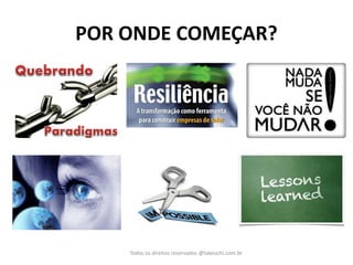 POR ONDE COMEÇAR? 
Todos os direitos reservados @takeuchi.com.br  