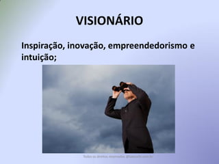 VISIONÁRIO 
Inspiração, inovação, empreendedorismo e intuição; 
Todos os direitos reservados @takeuchi.com.br  