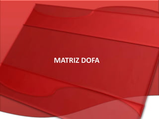 MATRIZ DOFA
 