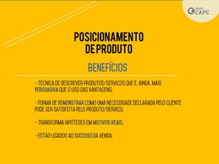 Posicionamento
deproduto
 