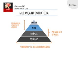 ?
Gatilhos
Mentais
- Escassez (37)
- Prova Social (40)
 