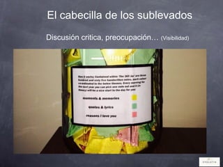 El cabecilla de los sublevados
Discusión critica, preocupación… (Visibilidad)
 