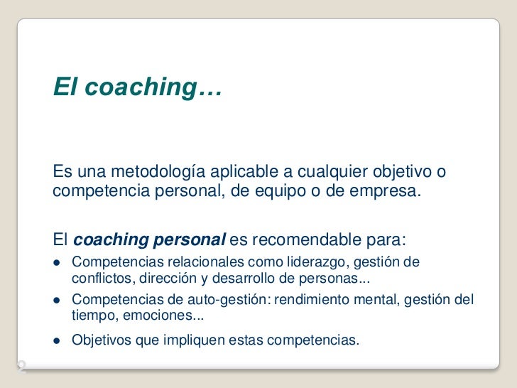 Coaching equipo Ejemplo
