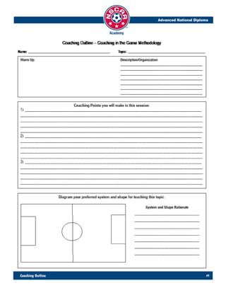Advanced National Diploma
49Coaching Outline
 