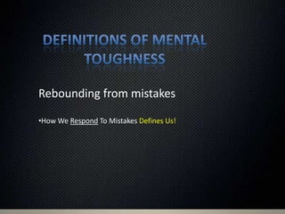 Key coaching HurdlesEvery coach must develop: