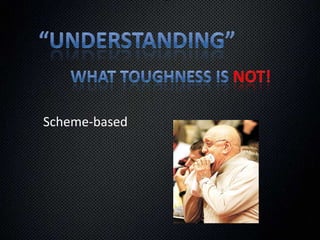 “Understanding”What Mental Toughness is NOT!BullyingVery often, young coaches and players alike mistake bullying for mental toughnessBullying has no place in the game 