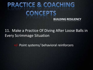 Work on every skill in any practice sequence