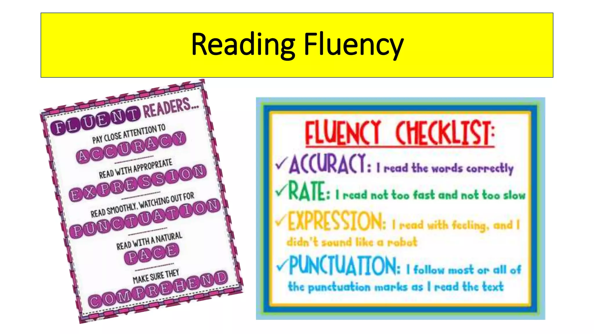 Reading Fluency
 