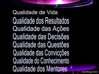 Qualidade de Vida
João Mouga Vieira
 