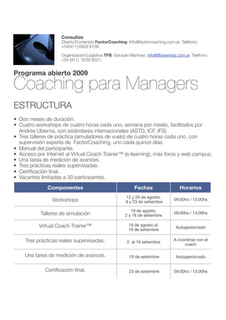 Coaching Para Managers
